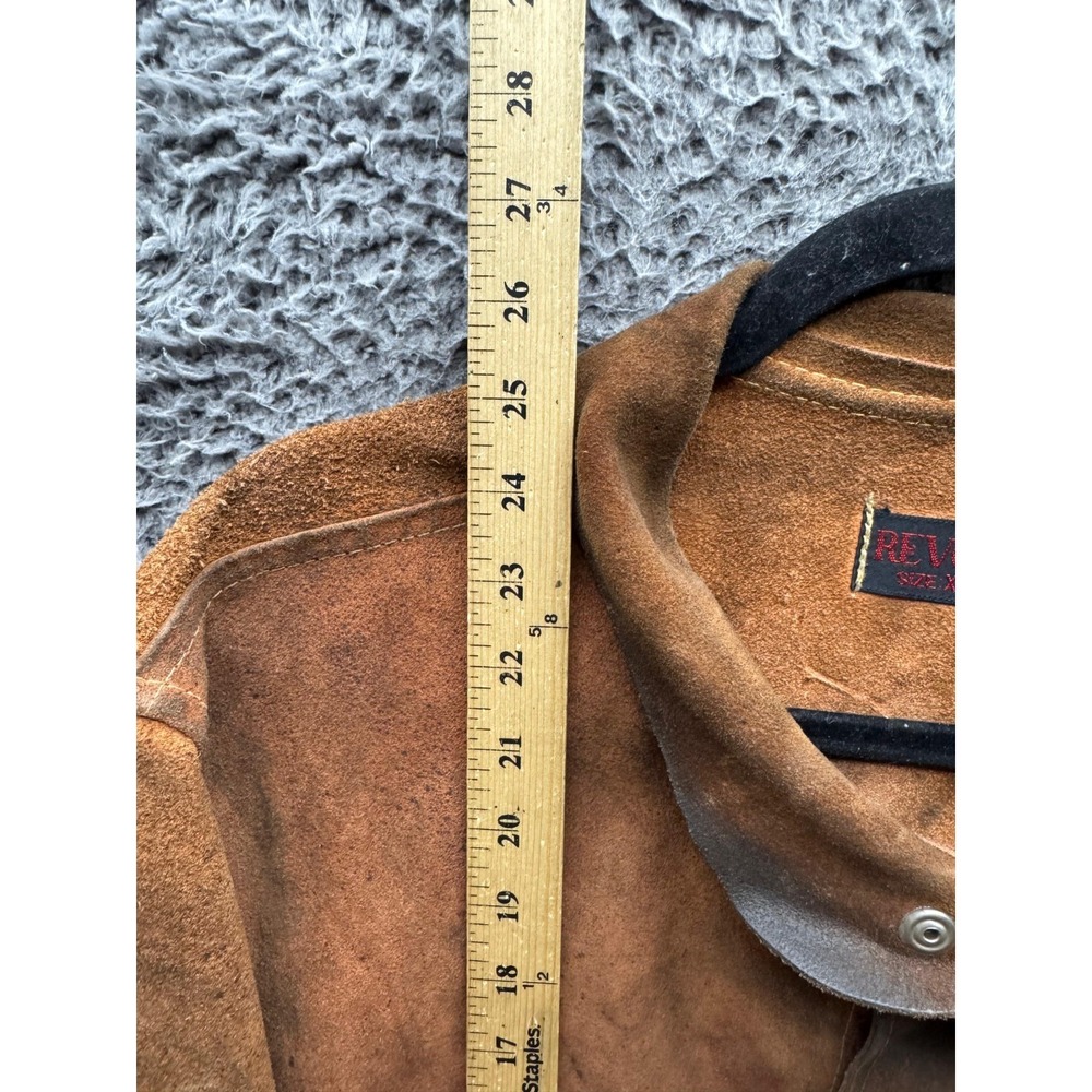 Vintage Revco Genuine Suede Leather Wielding Jacket Brown Mens Size XL - Picture 8 of 11